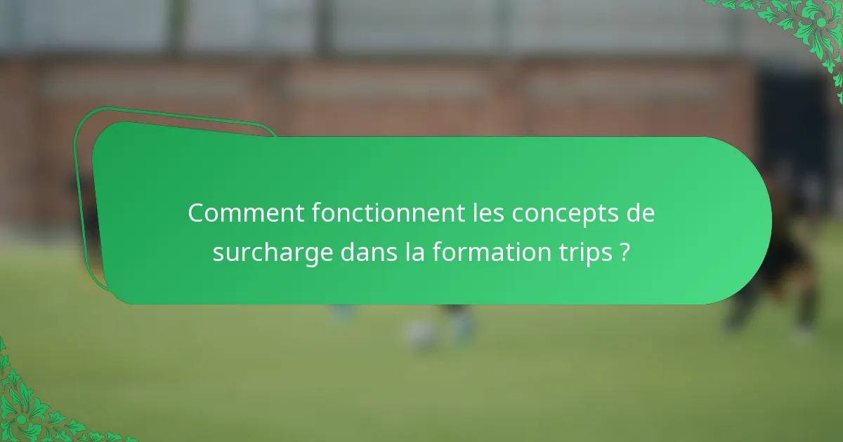 Comment fonctionnent les concepts de surcharge dans la formation trips ?
