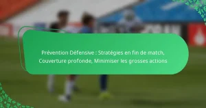 Prévention Défensive : Stratégies en fin de match, Couverture profonde, Minimiser les grosses actions